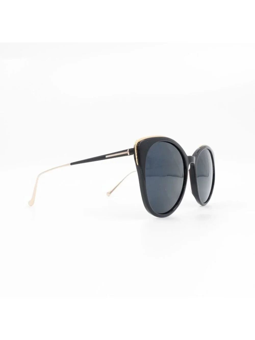 Tom Ford TF641 Round Sunglasses Black and Blue OS